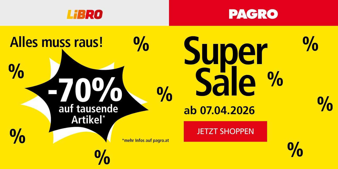 PAGRO & LIBRO -70% auf tausend Artikel